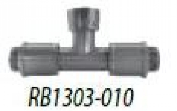 PVC- Doppel-T-Stück mit 2 gegenüberliegenden Ausgängen - Typenreihe RB1300 - 1“ IG Eingang x 1“ AG Außgang - Typ RB1303010